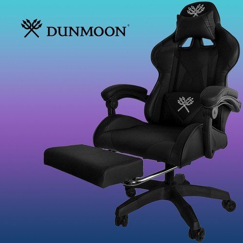 Fotel gamingowy - czarny Dunmoon 24243 zdjęcie 3