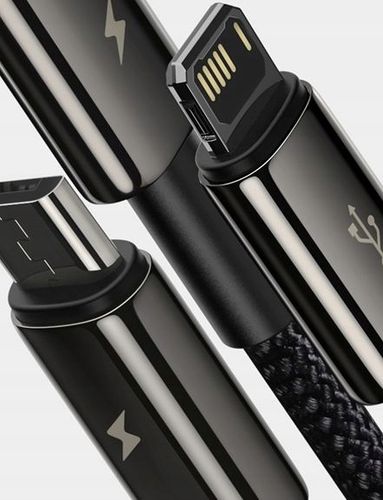 BASEUS Szybki Kabel USB 3w1 Lightning do iPhone microUSB USB-C 1,5m 3.5 A na Arena.pl