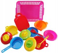 DUŻE GARNUSZKI GARNKI ZESTAW KUCHNIA + KOSZYK PL