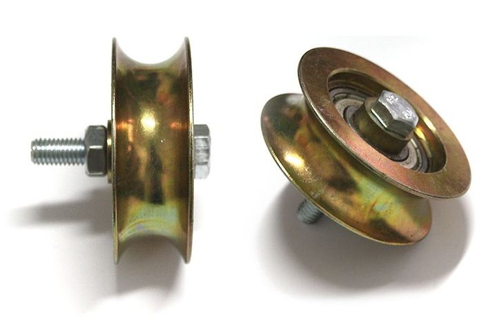 Rolka metalowa do bramy przesuwnej 79mm na rurę 28 zdjęcie 2