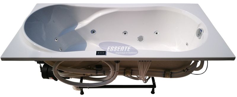 PROSTOKĄTNA WANNA Z HYDROMASAŻEM 3 LATA GWARANCJI 160x75! SPA JACUZZI zdjęcie 4