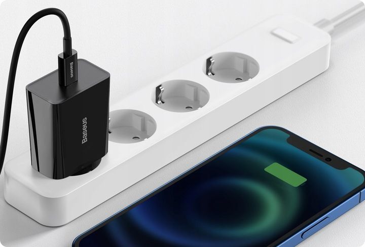BASEUS SZYBKA ŁADOWARKA SIECIOWA ZASILACZ USB-C TYPE-C 20W PD QC 3.0 zdjęcie 10