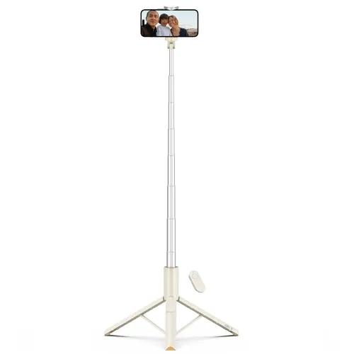 selfie stick tech-protect l09s z tripodem - beżowy na Arena.pl