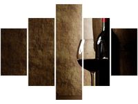 OBRAZ RED WINE KIELISZEK BUTELKA