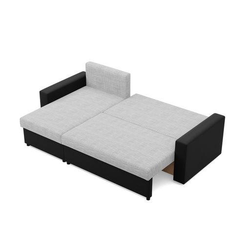 Narożnik uniwersalny, CAPERO, ekoskóra, 231cm, czarny, szary | TYLETEGOTU na Arena.pl