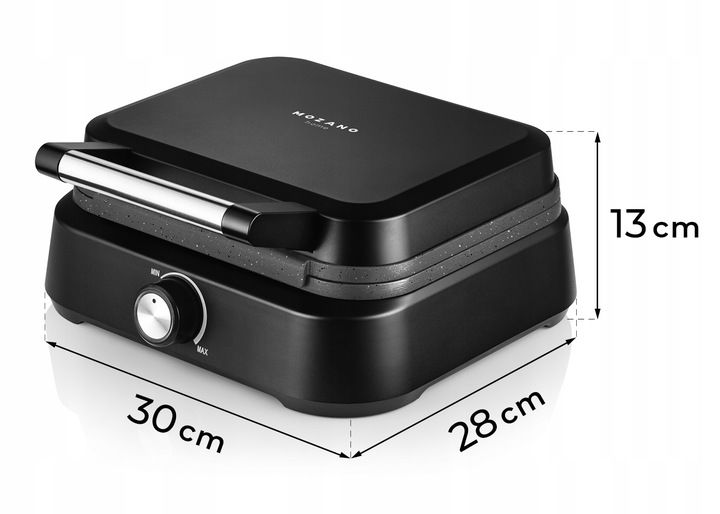 GOFROWNICA 2 DUŻE CHRUPIĄCE GOFRY MOZANO MOCNA 2200W zdjęcie 8