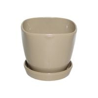doniczka osłonka marcel z podstawką ecri  16,8cm