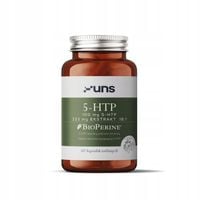UNS 5-HTP 60 vege kaps. 5-HYDROXY L-TRYPTOFAN, STRES, DOBRY SEN, NASTRÓJ