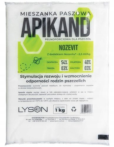 APIKAND Z NOZEVIT 20 KG (2,5ML/KG) CIASTO POKARM na Arena.pl