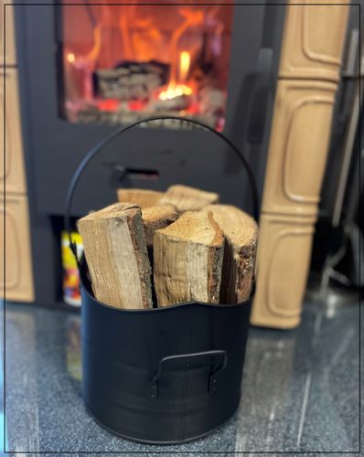 WĘGLARKA KUBEŁ NA WĘGIEL DREWNO KOMINKOWE METALOWY KOSZ POJEMNIK NA POPIÓŁ na Arena.pl