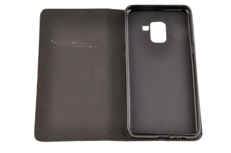 Etui Smart W2 do SAMSUNG GALAXY A8 2018 A530 czarny zdjęcie 4