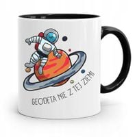 Kubek Czarny Dla Geodety Nie Z Tej Ziemi Prezent Z Nadrukiem Ze Zdjęciem