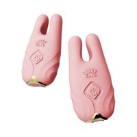 wibrujące klamerki na sutki nave coral pink zalo