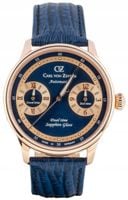 Zegarek Męski Carl von Zeyten CVZ0086RBLS niebieski pasek