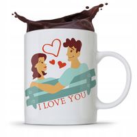 Kubek Prezent Dla Dziewczyny Żony I Love You Z Nadrukiem Ze Zdjęciem