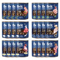 BRIT BY NATURE Karma mokra dla psa mix smaków 24 x 800g ADULT Bezzbożowa