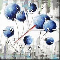 30CM 30CM ZEGAR ŚCIENNY OBRAZ ABSTRAKCYJNE DMUCHAWCE DRUK PŁÓTNO