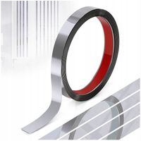 Listwa ozdobna dekoracyjna srebrna na ścianę do mebli samoprzylepna ścienna