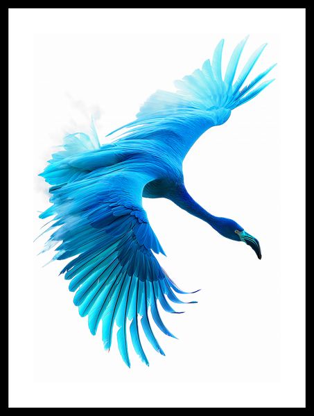 Plakat 29,7x42cm Błękitny Lot zdjęcie 3
