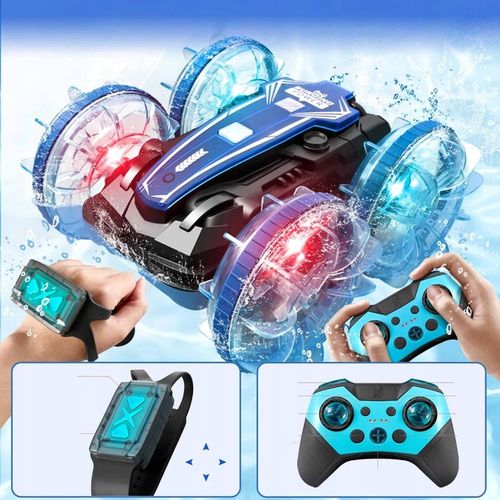 SAMOCHÓD ZDALNIE STEROWANY RC GESTAMI AMFIBIA 2 PILOTY 4x4 360° PŁYWAJĄCY na Arena.pl