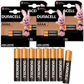 Bateria AAAA Alkaliczna LR61 Duracell 1.5V do Długopisów Cyfrowych x8