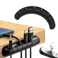 Organizer na kable przewody solidny uchwyt do biurka samoprzylepny klej 3M