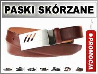 JBN BL 3/3 Pasek MESKI SKORZANY Klamra BLACHA 3cm