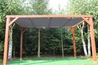 DACH ŻAGLOWY ŻAGIEL PRZECIWSŁONECZNY NA DACH PERGOLI PATIO HDPE NA WYMIAR