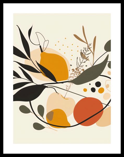 Plakat 60x80cm Botaniczny Wir zdjęcie 3