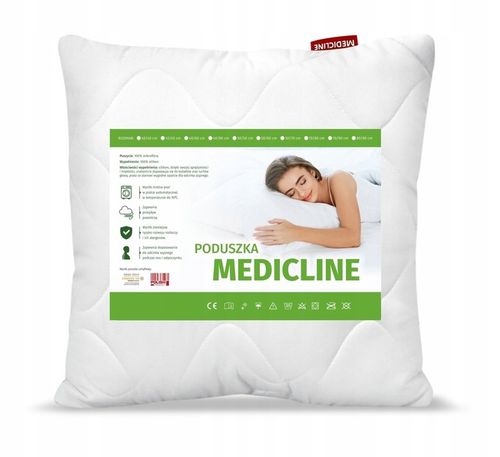 poduszka 40x40 cm antyalergiczna pikowana mikrofibra silikon na Arena.pl