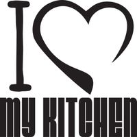 100X100CM NAKLEJKA LOVE MY KITCHEN OBRAZ STYLOWY ŚCIANĘ DEKOR