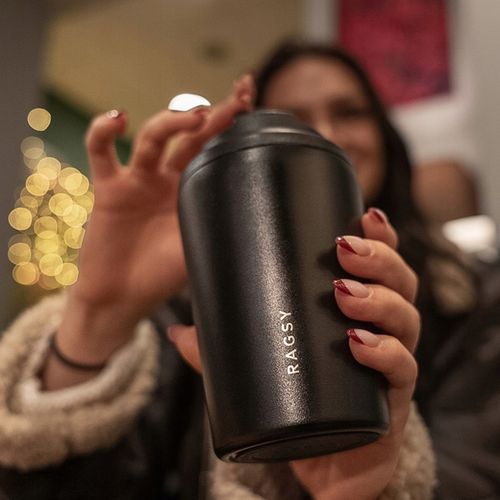 Kubek Termiczny ze stali nierdzewnej BPA FREE Simply Cup 340 ml - Black na Arena.pl