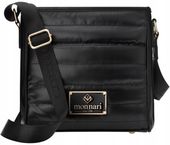 Torebka Damska Monnari Listonoszka Na Ramię Z Paskiem Czarna Pikowana