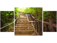 80X40CM ZEGAR SCHODAMI GÓRĘ OBRAZ