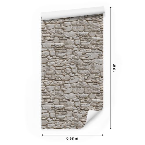Tapeta Ścienna KAMIENNA Ściana Mur Cegła Efekt 3D na Arena.pl