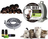 OBROŻA DLA KOTA NA PCHŁY KLESZCZE 8 MIESIĘCY 40 CM UNIWERSALNA