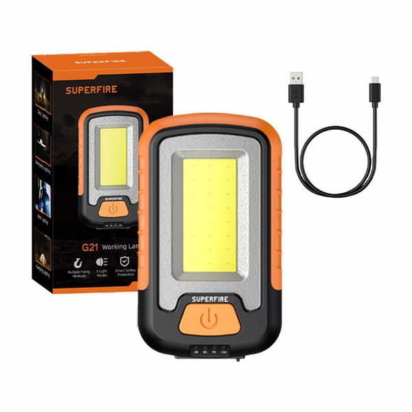 latarka warsztatowa superfire g21, 650lm, usb zdjęcie 1