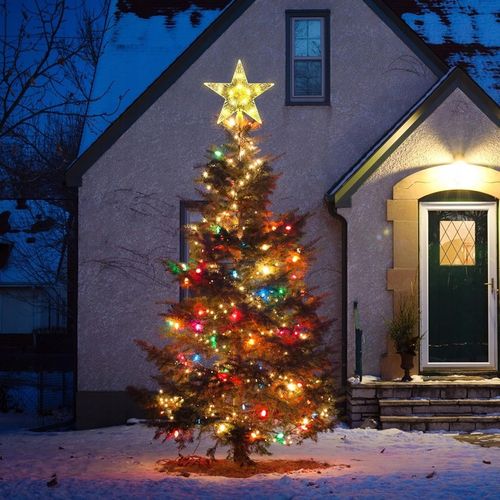 Gwiazda Czubek 31 Led Biały Ciepły na Choinkę Święta Świecąca Ozdoba Szpic na Arena.pl