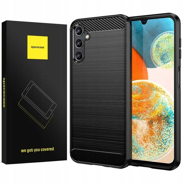 Spacecase Carbon Galaxy A24 4G Black zdjęcie 1