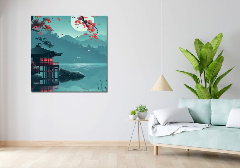 Obraz 100x100cm Japoński Pawilon zdjęcie 2