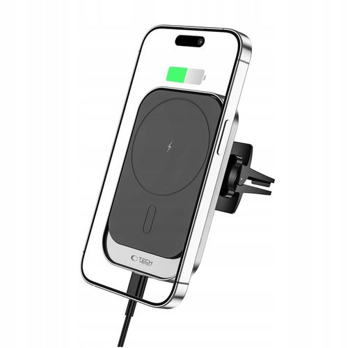 MOCNY WYTRZYMAŁY UCHWYT SAMOCHODOWY ŁADOWARKA INDUKCYJNA QI DO MAGSAFE na Arena.pl