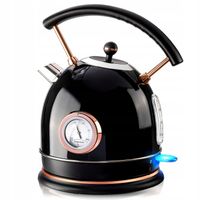 CZAJNIK ELEKTRYCZNY BEZPRZEWODOWY LED MODNY 1,8L 1500W INOX Z TERMOMETREM