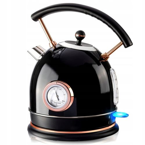 CZAJNIK ELEKTRYCZNY BEZPRZEWODOWY LED MODNY 1,8L 1500W INOX Z TERMOMETREM na Arena.pl