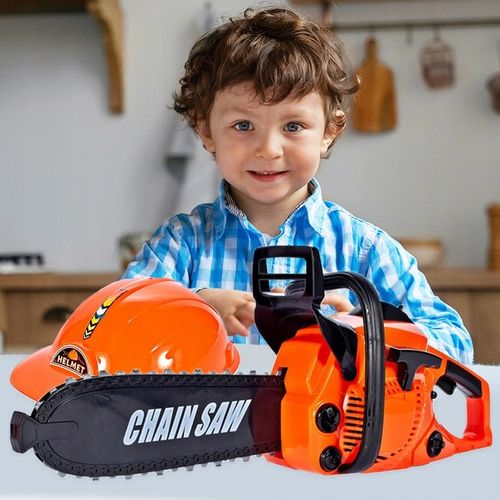 Piła Spalinowa Motorowa Dla Dzieci na Baterie + KASK RĘKAWICE OKULARY na Arena.pl