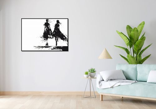 Plakat 100x70cm Atramentowy Przerys na Arena.pl