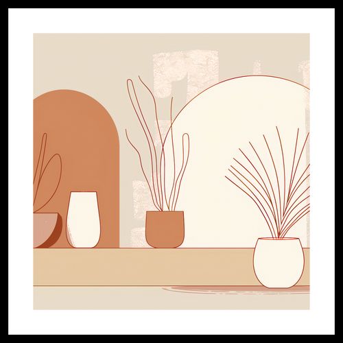 Plakat 50x50cm Widok Roślin na Arena.pl