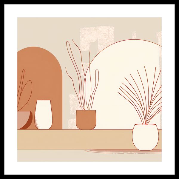 Plakat 50x50cm Widok Roślin zdjęcie 3