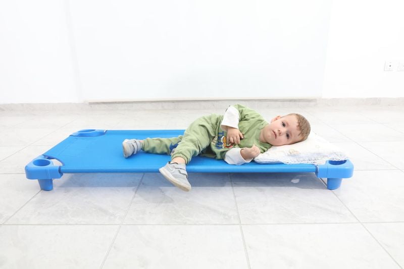 leżak dla dzieci King - zielony zdjęcie 3