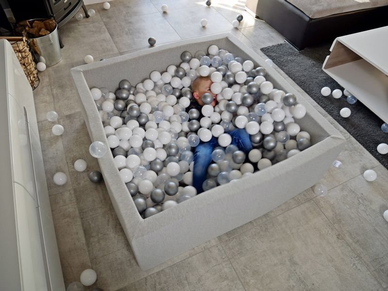 Suchy basen 110x30cm miętowy bez piłek zdjęcie 5