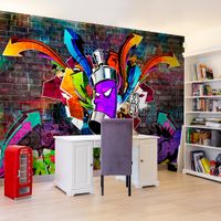 Fototapeta - Graffiti: Kolorowy atak 300x210